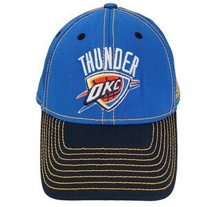 Adidas OKC Thunder FitMax 70 Hat L/XL Blue‎ Navy NBA Basketball Embroidered Cap